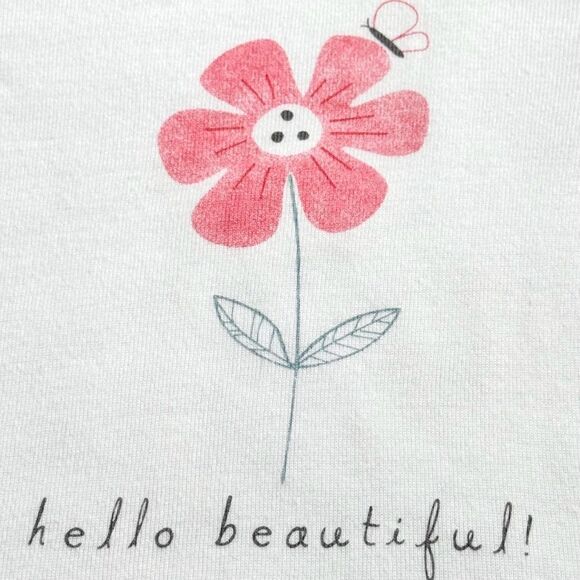 Carter’s Baby Girl Kids Long Sleeve Hello Beautiful Flower Outfit Set. 9 Months. - Picture 2 of 6